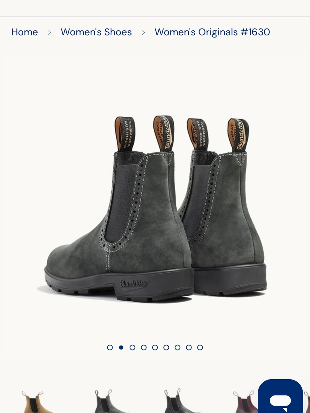 Blundstone Women’s Boots in Rustic Black/Gray size 9.5